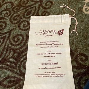 Linen Bag -Never Used. Draw string.